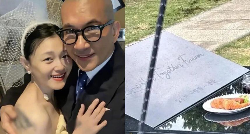 具俊曄幾乎天天赴金寶山！大S墓前草坪被踩褪色　情侶刺青碑文惹網淚崩